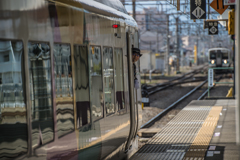 帰りの電車待ち・・・