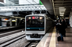 急行列車通過～
