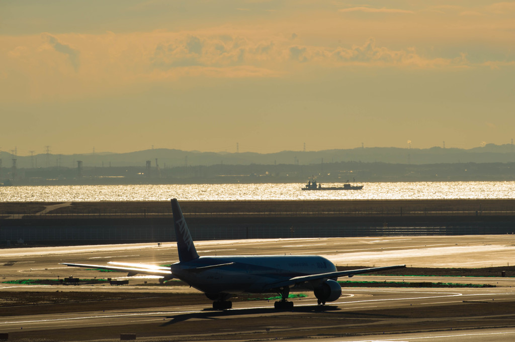 朝日に向かって・・・