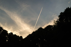 父親の実家上空