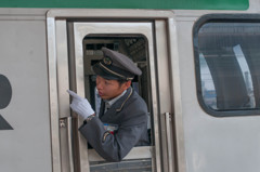 第2ラウンド　お題　車掌さん　撮影者　娘。