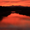 川面夕景色