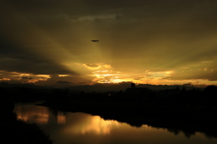 思わぬ夕景