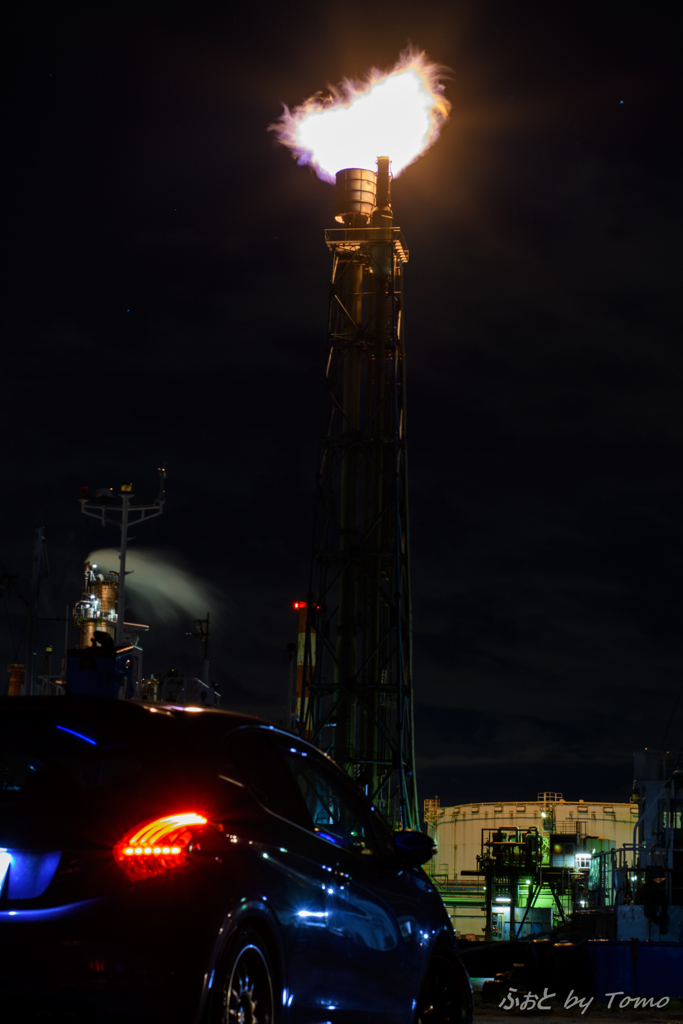 工場夜景_②