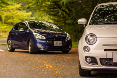 peugeot 208gt with fiat 500s