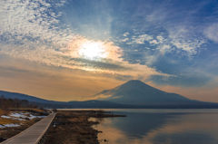 モヤってるMt.Fuji