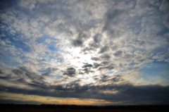 印旛沼の空