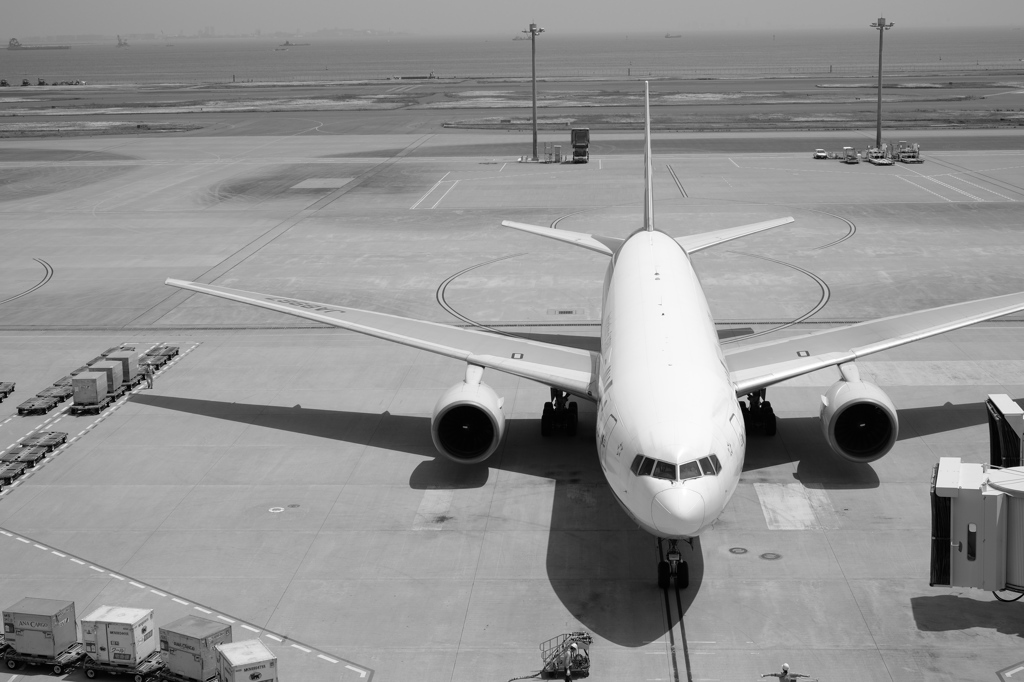 羽田空港にて