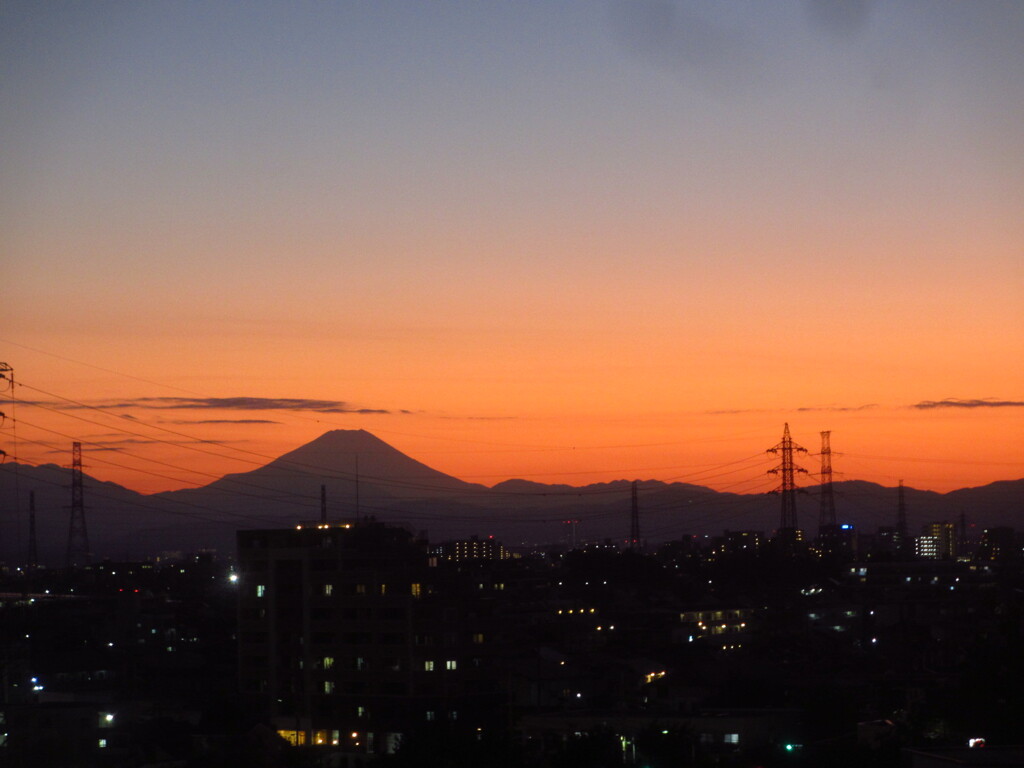 夕暮れ