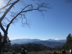 丹沢山系と富士山