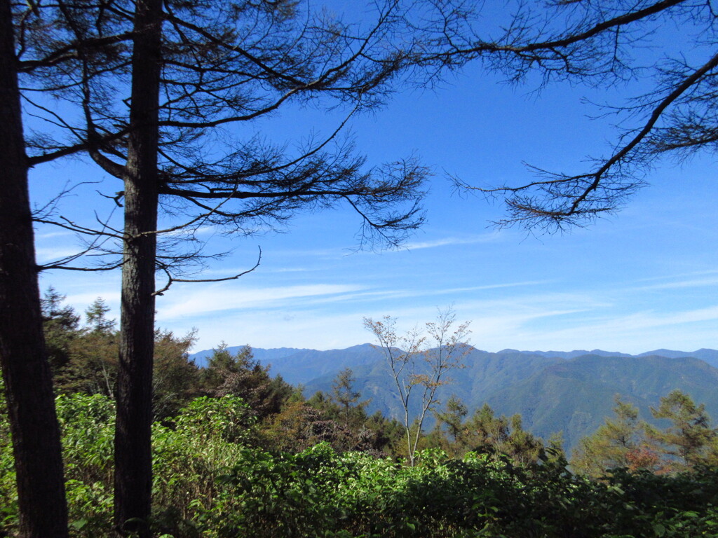 山頂にて