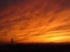 秋の夕焼け