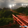 漁火と赤い鳥居