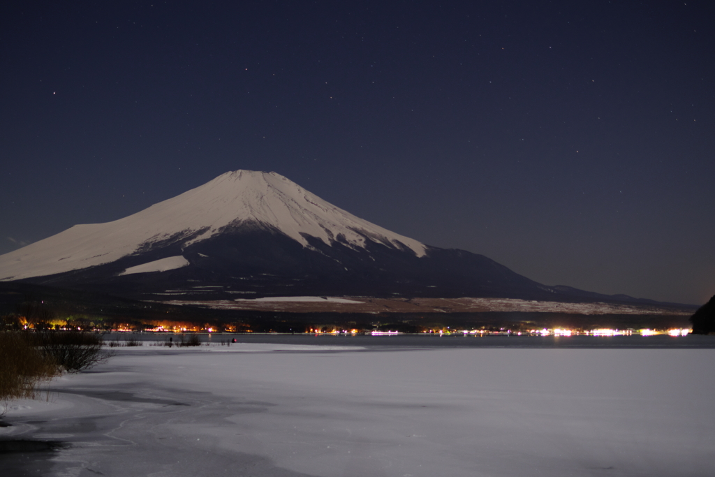 山中湖から富士