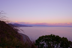 峠の夕景（横）