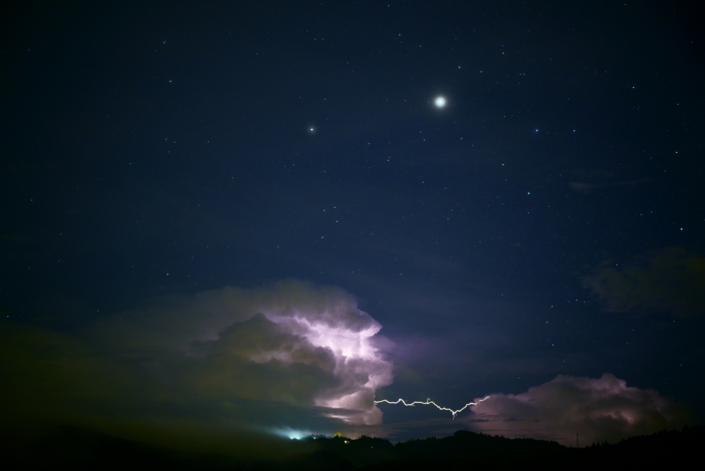 星と稲妻