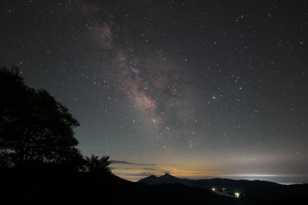 磐梯山の上に天の川（S5）