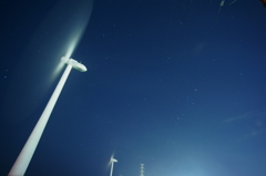 満天の夜空の下