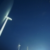 満天の夜空の下