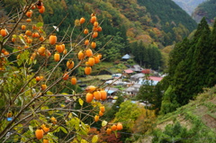 山あいの村に秋の訪れ