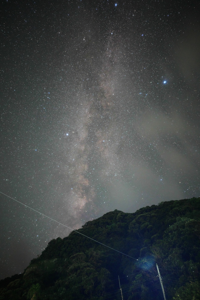 夏の名残の天の川