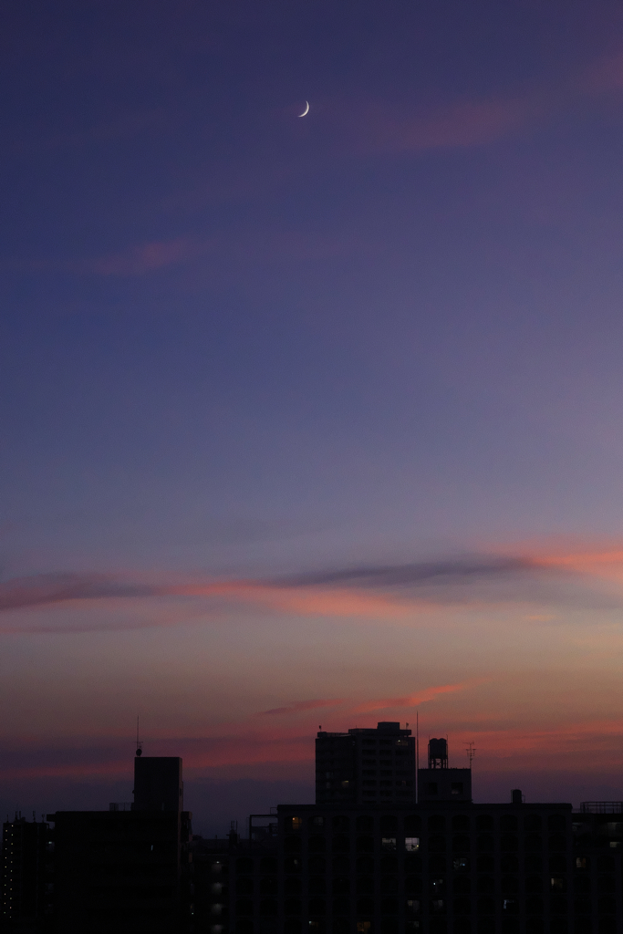 西の空