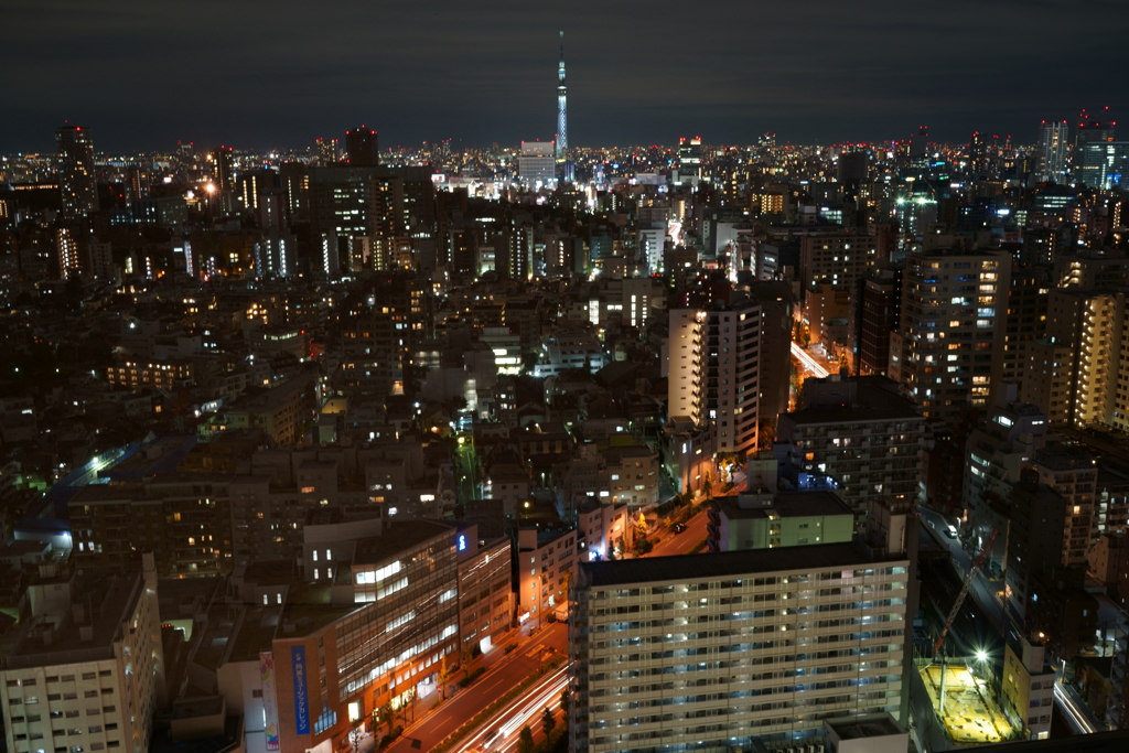 夜景　ちょいスカイツリー