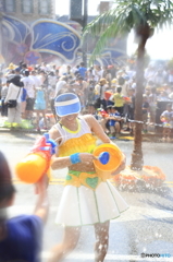 水の掛け合い