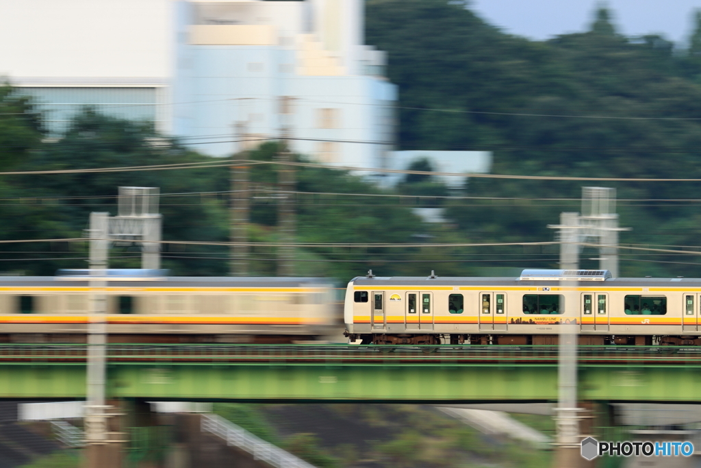 朝の多摩川