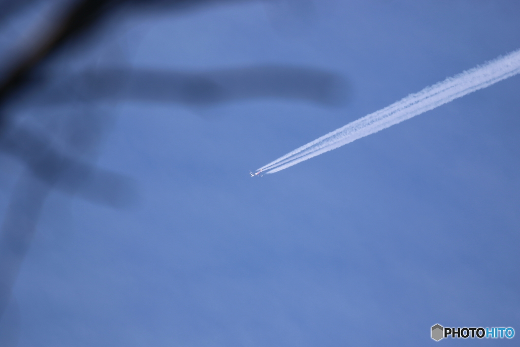 通りすがりの飛行機