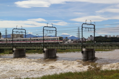 お昼の多摩川