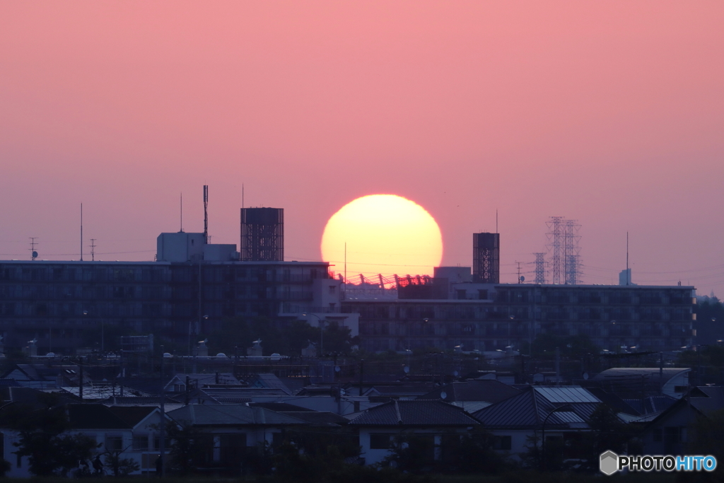 朝の多摩川