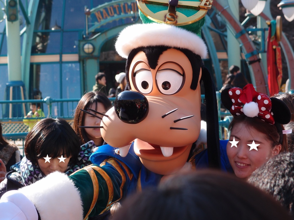 ディズニーシーで出会ったキャラクターたち（グーフィー）