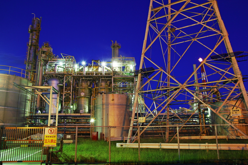 工場夜景（HDR)