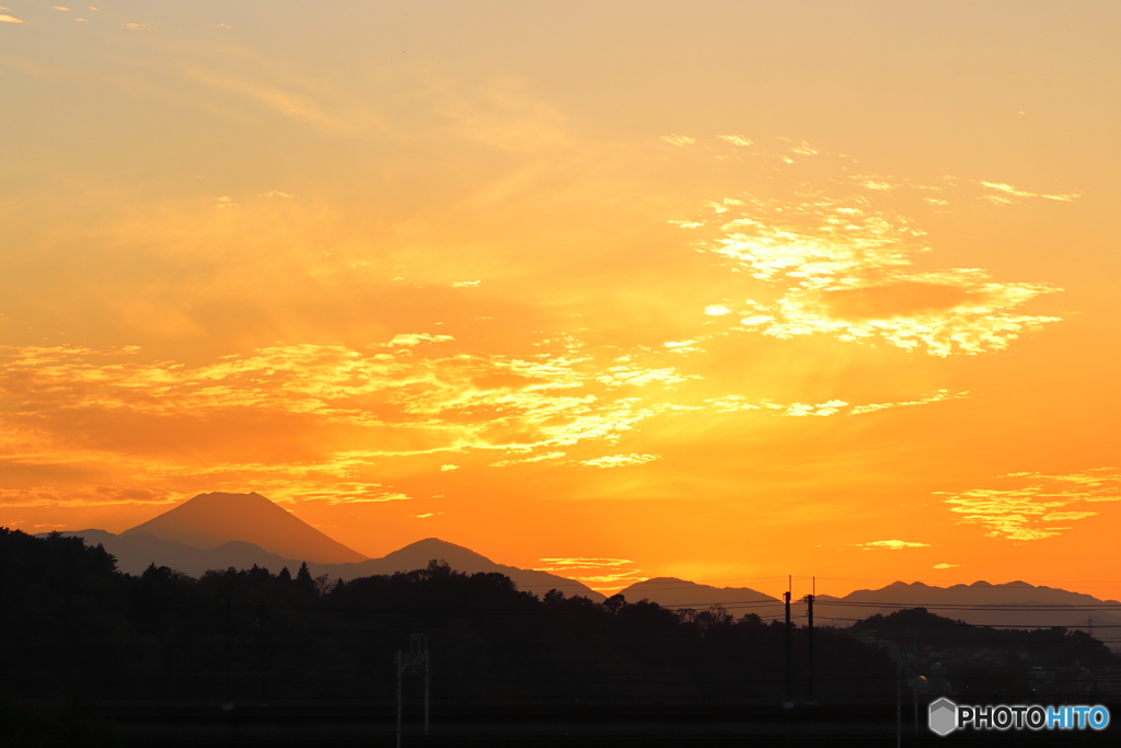 夕方の多摩川