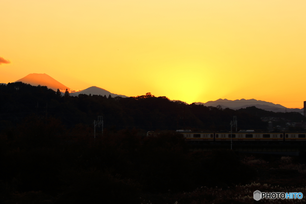 是政橋からの夕景