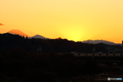 是政橋からの夕景