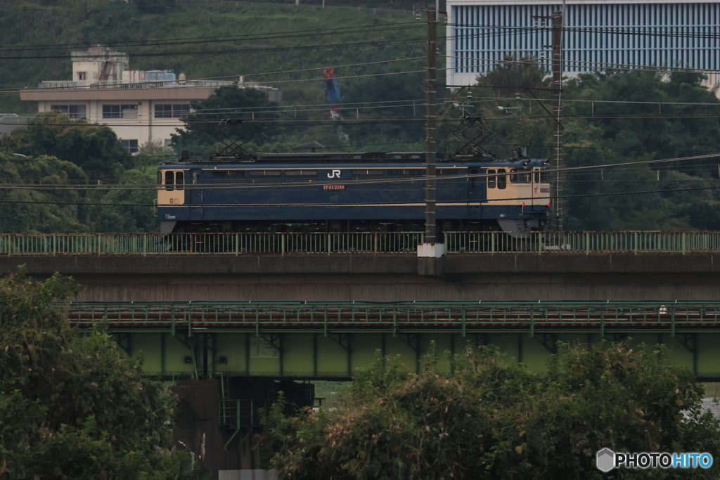 朝の多摩川