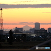 朝の多摩川