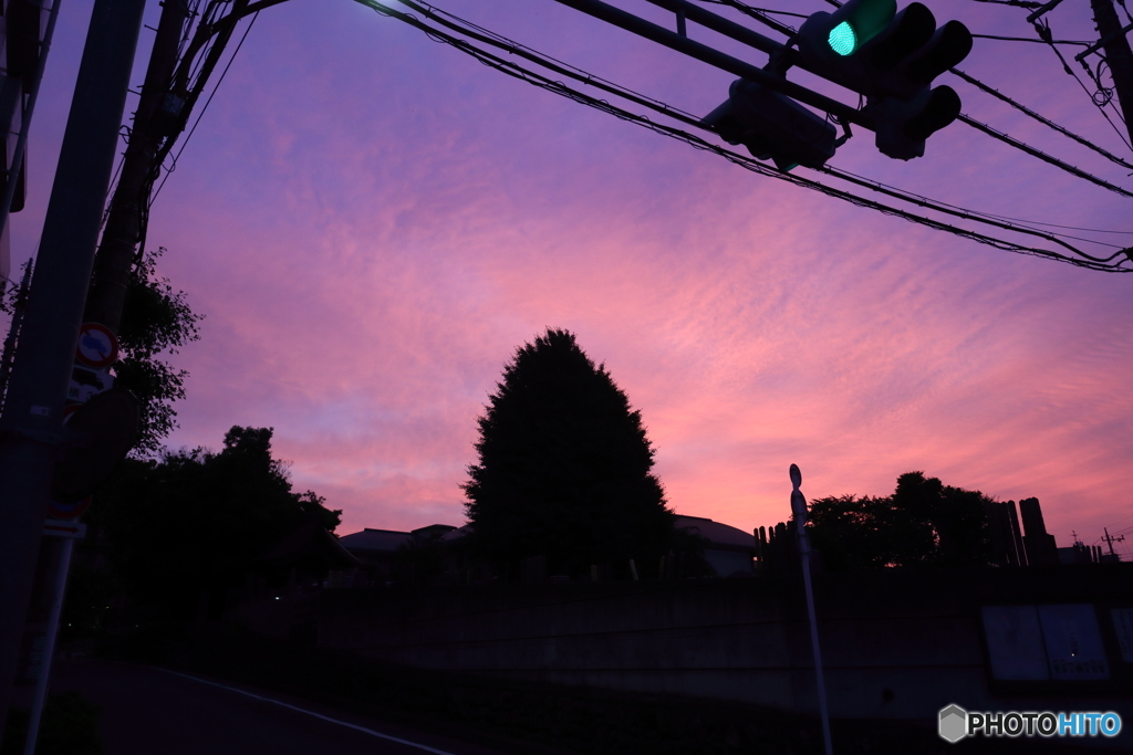 朝の空