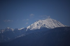 のすりと常念岳