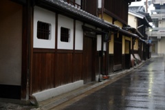 雨の奈良町