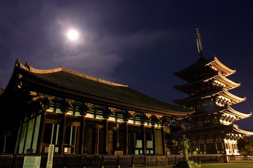 夜の興福寺散策