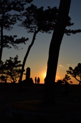 夕陽と