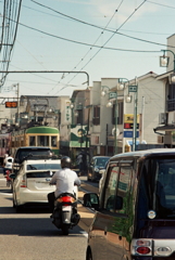 江ノ電の通る道