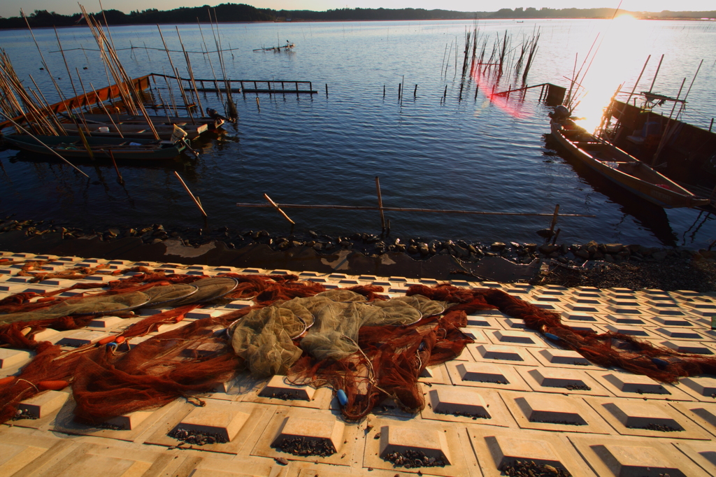 今日は”休漁日”だ