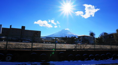 富士山駅から見た富士山