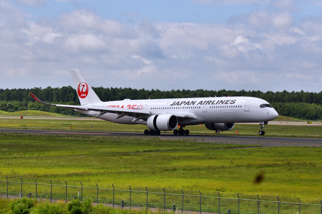 お盆のJAL A350 (^^)