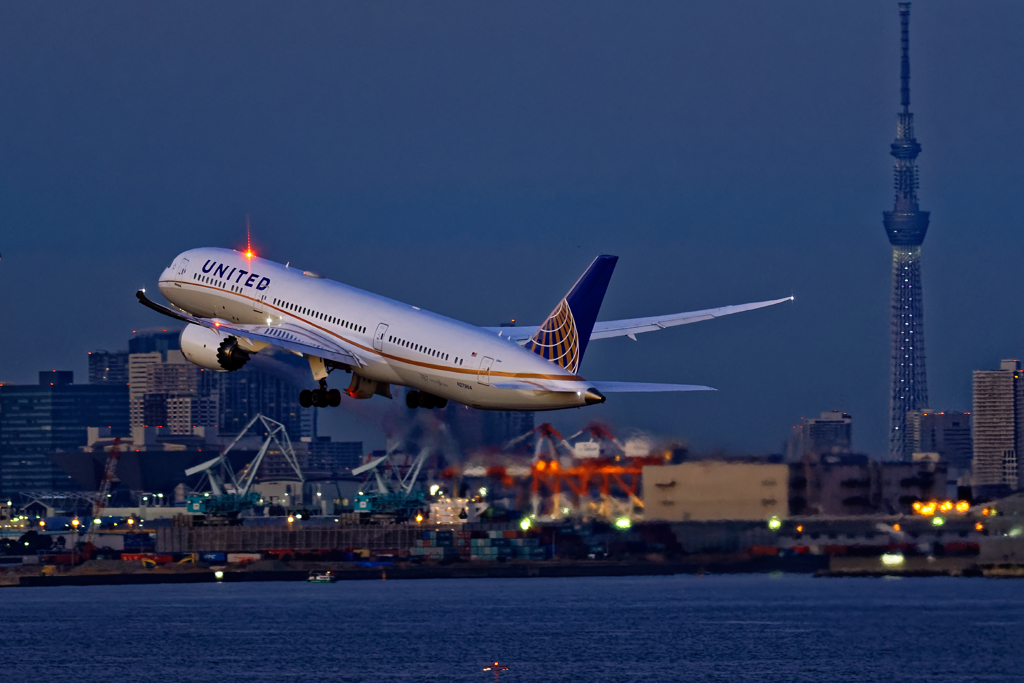 スカイツリーとUA787