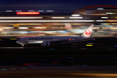 羽田インタミ夜流し JAL B777